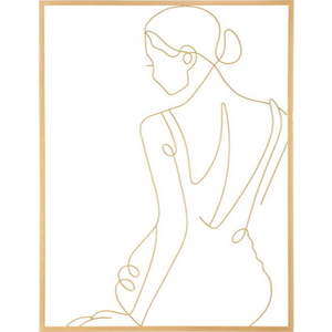 Kovová nástěnná dekorace 60x80 cm Gold Woman – Mauro Ferretti obraz