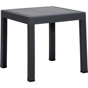 Plastový zahradní jídelní stůl 80x80 cm Rattan – Floriane Garden obraz