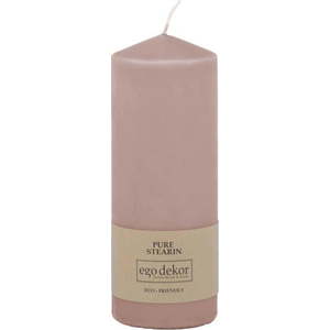 Pudrově růžová svíčka Eco candles by Ego dekor Top, doba hoření 50 h obraz