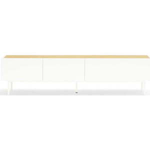 TV stolek v dekoru dubu v bílo-přírodní barvě 180x45 cm Arista – Teulat obraz