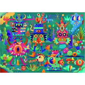 Puzzle Djeco Monster párty obraz