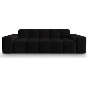Černá sametová pohovka 222 cm Kendal – Micadoni Home obraz