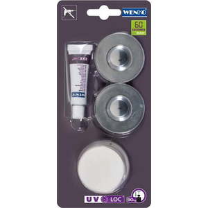 Stříbrný set na přichycení k povrchům pomocí UV-Loc Wenko obraz