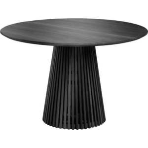Černý kulatý jídelní stůl z masivu mindi ø 120 cm Jeanette – Kave Home obraz