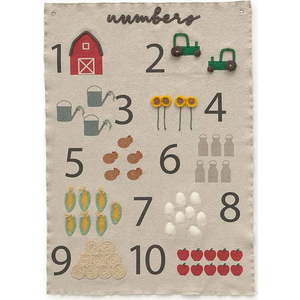 Dětská nástěnná dekorace Farm Numbers – Lorena Canals obraz