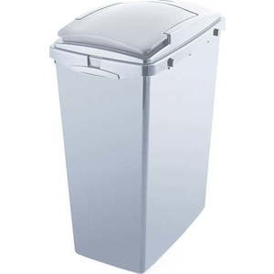 Šedý odpadkový koš z recyklovaného plastu Addis Eco Range, 40 l obraz