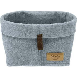 Šedý textilní organizér Wenko Felt, 24 x 16 cm obraz