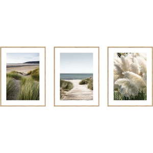 Obrazy v sadě 3 ks 30x40 cm Beach – knor obraz