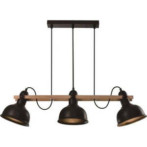 Černé závěsné svítidlo s kovovým stínidlem 18x78 cm Reno – Candellux Lighting obraz