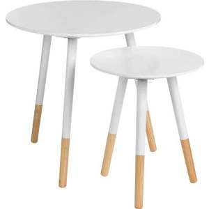 Kulaté odkládací stolky v sadě 2 ks Viborg – Premier Housewares obraz