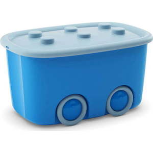 Světle modrý plastový dětský úložný box 58x39x32 cm Funny Box – KIS obraz
