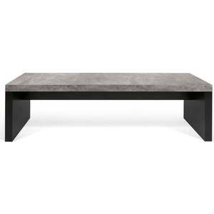 Černo-šedá lavice v betonovém dekoru TemaHome Detroit, 140 x 43 cm obraz