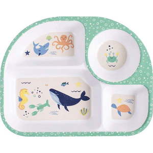 Bílý dětský talíř 27x21 cm Ocean - Ladelle obraz