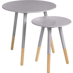 Kulaté odkládací stolky v sadě 2 ks Viborg – Premier Housewares obraz