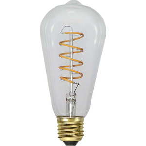 Teplá LED stmívatelná filamentová žárovka E27, 4 W Spiral Filament – Star Trading obraz