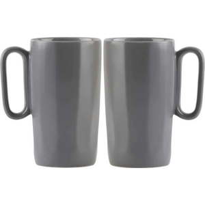 Šedé hrnky z kameninyv sadě 2 ks 330 ml Fuori – Vialli Design obraz