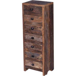 Komoda z recyklovaného dřeva v přírodní barvě 20x58x16 cm Saira – Interia Home & Living obraz