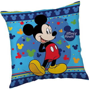 Fleecový dětský polštářek 40x40 cm Mickey "Blue" – Jerry Fabrics obraz