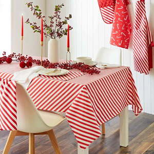 Bavlněný ubrus 137x178 cm Candy Cane – Catherine Lansfield obraz