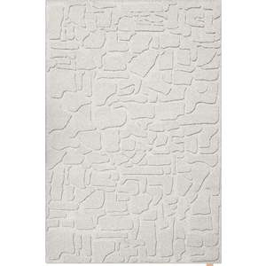 Světle šedý vlněný koberec 133x190 cm Morphic Dunes – Agnella obraz