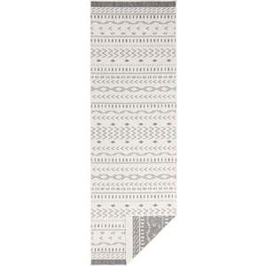 Šedo-krémový venkovní koberec NORTHRUGS Kuba, 250 x 80 cm obraz