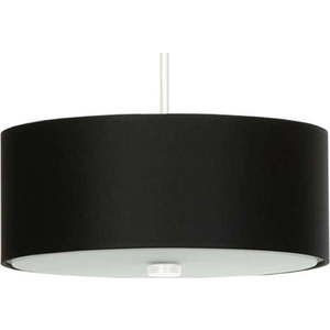 Černé závěsné svítidlo s textilním stínidlem ø 30 cm Herra – Nice Lamps obraz