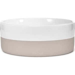Porcelánová miska pro psa ø 17, 5 cm Coppa Greige S/M – MiaCara obraz