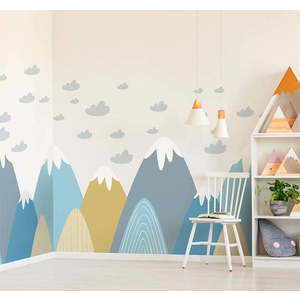 Nástěnná samolepka Ambiance Scandinavian Giant Mountains Blanka obraz