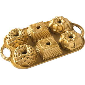 Forma na 6 mini bábovek ve zlaté barvě Nordic Ware Minimix, 800 ml obraz