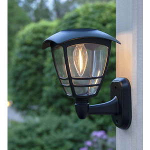 Venkovní nástěnné solární LED svítidlo Star Trading Felix, výška 21 cm obraz
