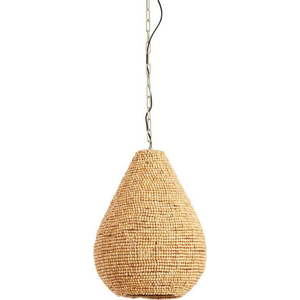 Závěsné svítidlo v přírodní barvě s dřevěným stínidlem ø 31 cm Kabinda – Light & Living obraz
