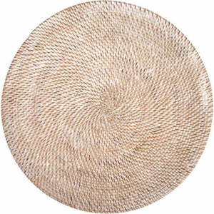 Bílé ratanové prostírání Tiseco Home Studio, ⌀ 36 cm obraz