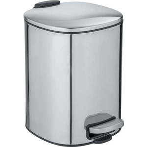 Odpadkový koš ve stříbrné barvě Wenko Alassio, 5 l obraz