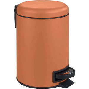 Oranžový koš do koupelny Wenko Leman, 3 l obraz
