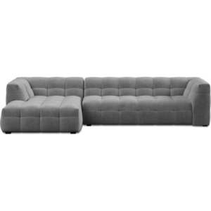 Šedá sametová rohová pohovka Windsor & Co Sofas Vesta, levý roh obraz