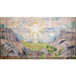 Reprodukce obrazu Edvard Munch - The Sun, 70 x 40 cm obraz