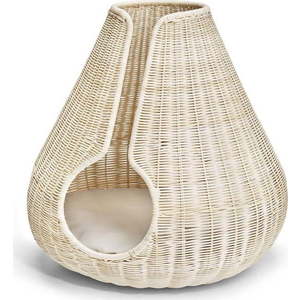 Ratanový pelíšek pro kočku v přírodní barvě ø 56 cm Perla Natural – MiaCara obraz