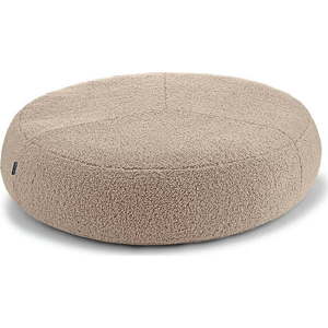 Béžový pelíšek pro psa z materiálu bouclé ø 90 cm Senso Pouffe Greige M/L – MiaCara obraz