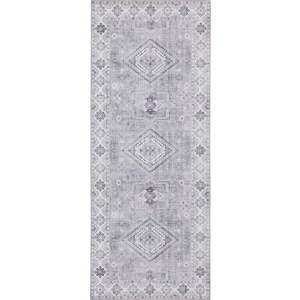 Světle šedý běhoun Nouristan Gratia, 80 x 200 cm obraz