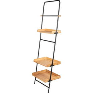 Kovový regál v černo-přírodní barvě 56x180 cm Loft – Wenko obraz