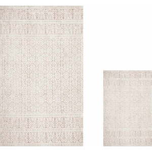 Béžové koupelnové předložky v sadě 2 ks 60x100 cm – Mila Home obraz