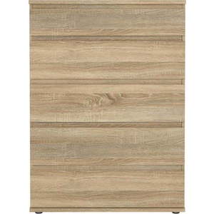 Vysoká komoda v dekoru dubu v přírodní barvě 77x107 cm Nova – Tvilum obraz
