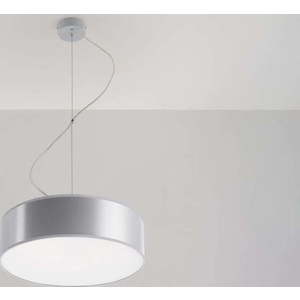 Šedé závěsné svítidlo ø 35 cm Atis – Nice Lamps obraz