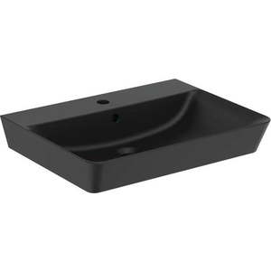 Matně černé keramické umyvadlo 60x46 cm Silk Black – Ideal Standard obraz