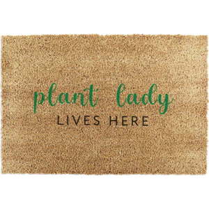 Rohožka z kokosového vlákna 40x60 cm Plant Lady Lives Here – Artsy Doormats obraz