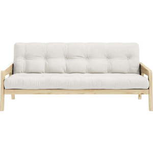 Bílá/béžová rozkládací pohovka 204 cm Grab - Karup Design obraz