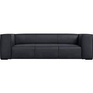 Tmavě modrá kožená pohovka 227 cm Madame – Windsor & Co Sofas obraz