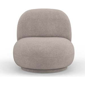 Béžové křeslo z textilie bouclé Chuck – Micadoni Home obraz