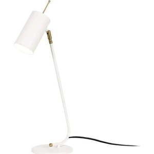 Bílá stolní lampa s kovovým stínidlem (výška 55 cm) Sivani – Opviq lights obraz