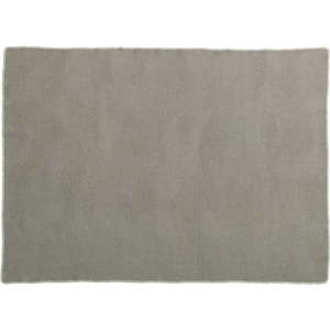 Šedobéžová deka s příměsí vlny 140x200 cm Ylva Dark Linen – Pappelina obraz